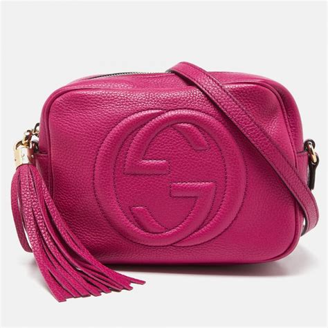 gucci soho disco powder pink|Gucci Pink Grained Leather Soho Disco QFB1F01LUB020 .